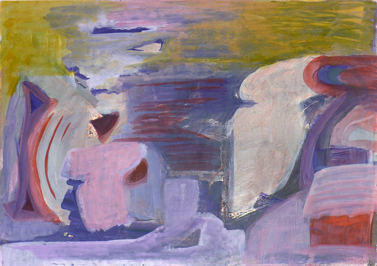 Regina Conrad: o.T., 2012, Gouache auf Papier, 30 x 42 cm