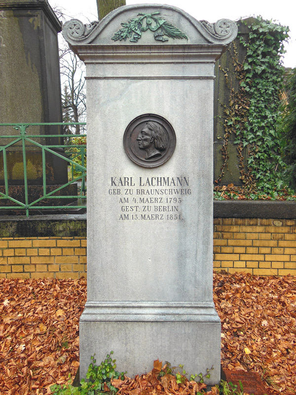 Grabstätte Karl Lachmann, 2014