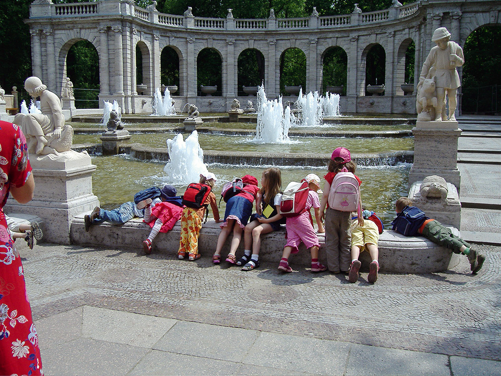 Kaskadenbrunnen bei der Wiedereröffnung am 24.5.2007