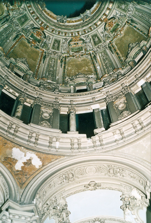 "begehbares" Innenmodell zur Predigtkirche des Raschdorffschen Doms, Gips, vor der Restaurierung