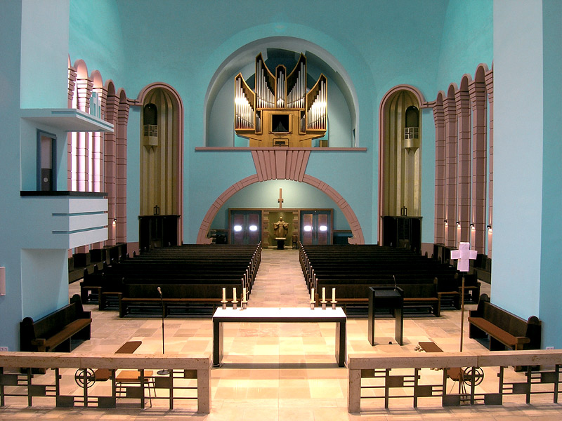 Blick zur Orgel, 2007 (rekonstruierte Raumfassung)