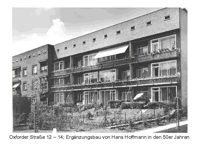 2003 Oxforder Straße 12-14; Ergänzungsbau von Hans Hoffmann in den 50er Jahren