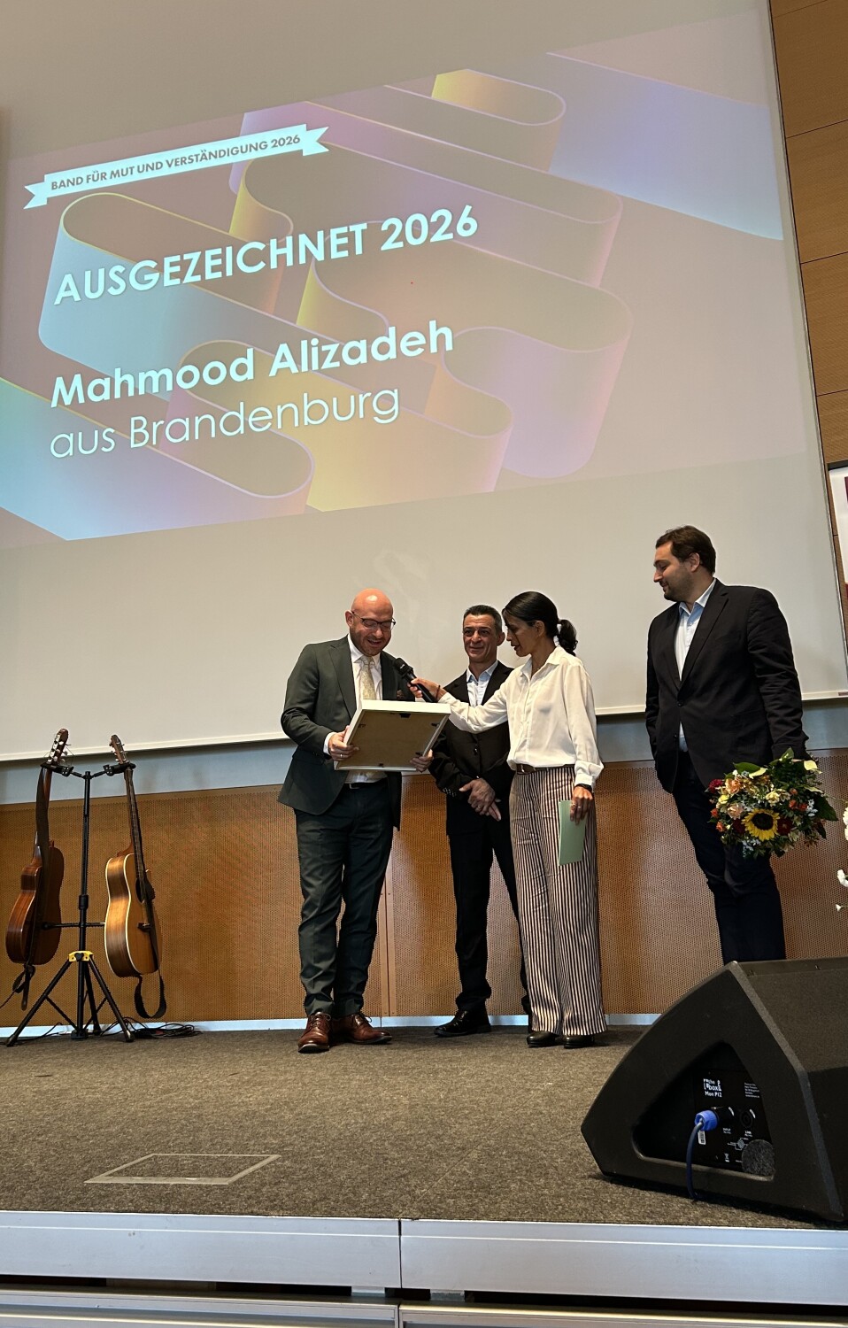 Hauptpreisträger für Brandenburg Mahmood Alizadeh