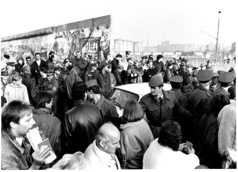 Öffnung des Grenzübergangs Potsdamer Platz am 12.11.1989