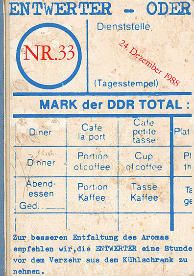 Entwerter/Oder Nr. 33, illegale Künstlerzeitschrift, Herausgegeben von Uwe Warnke, Umschlagcollage von Thomas Günther, Berlin, 1989