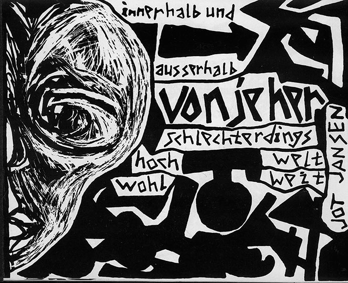 Johannes Jansen, „von je her“, Siebdruckbuch und Handzeichnungen, 30 Exemplare, Berlin 1988