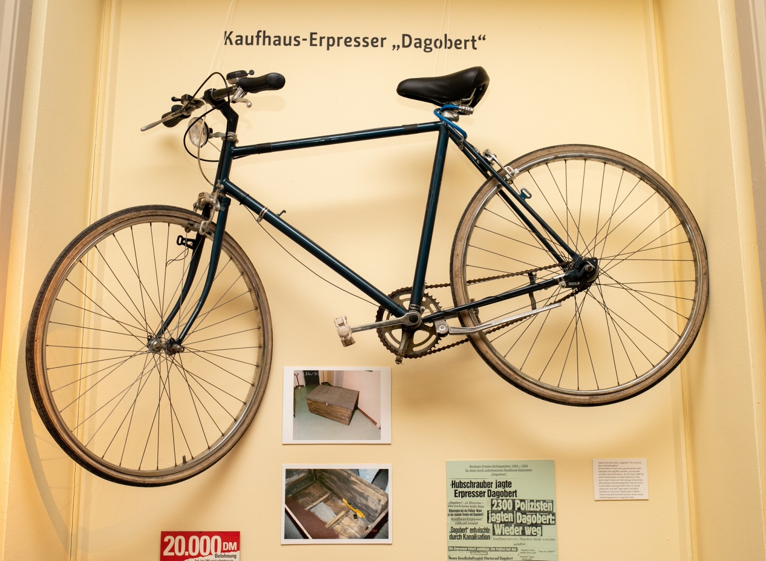 Fahrrad des Kaufhaus-Erpressers "Dagobert"