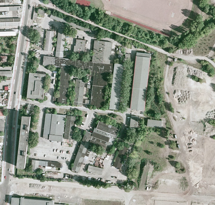 Luftbild Adlershof, Standort der Bodensanierung, Jahr 2004