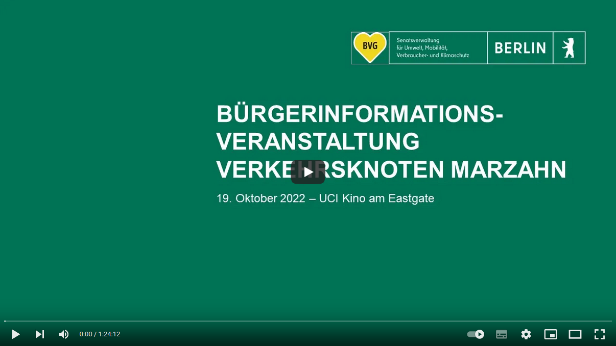 Informationsveranstaltung Marzahner Knoten am 19.10.2022