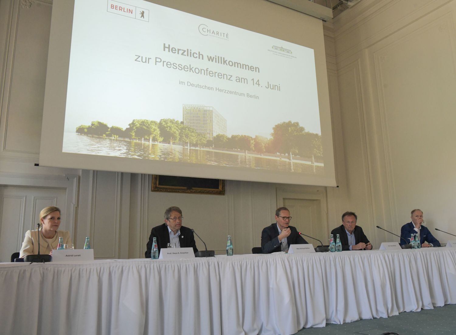 Pressekonferenz zur Unterzeichnung der Rahmenerrichtungsvereinbarung für das „Deutsche Herzzentrum der Charité“