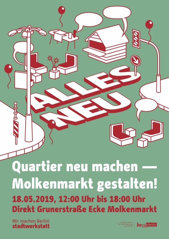 Pop-up "Molkenmarkt gestalten" - Mai 2019