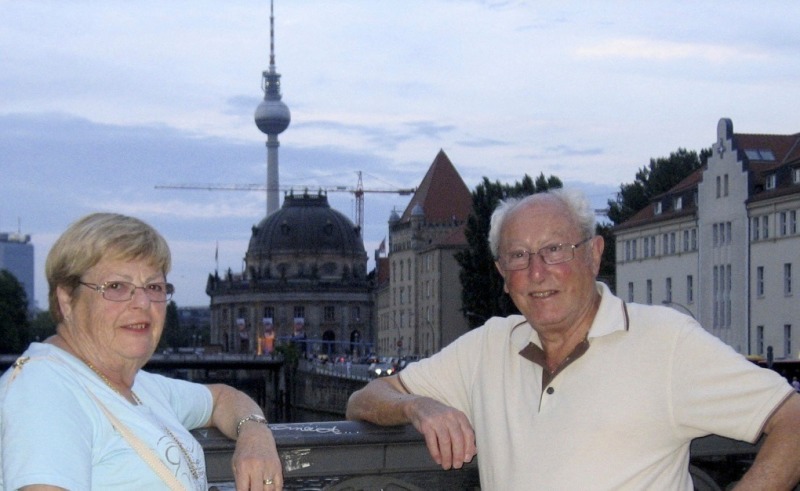 My wife Sandra and I enjoying Berlin