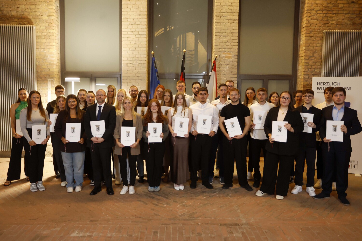 Gruppenfoto im Turmfoyer.