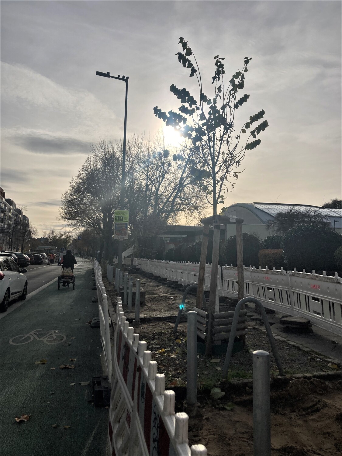 Baumaßnahme in der Sömmeringstr