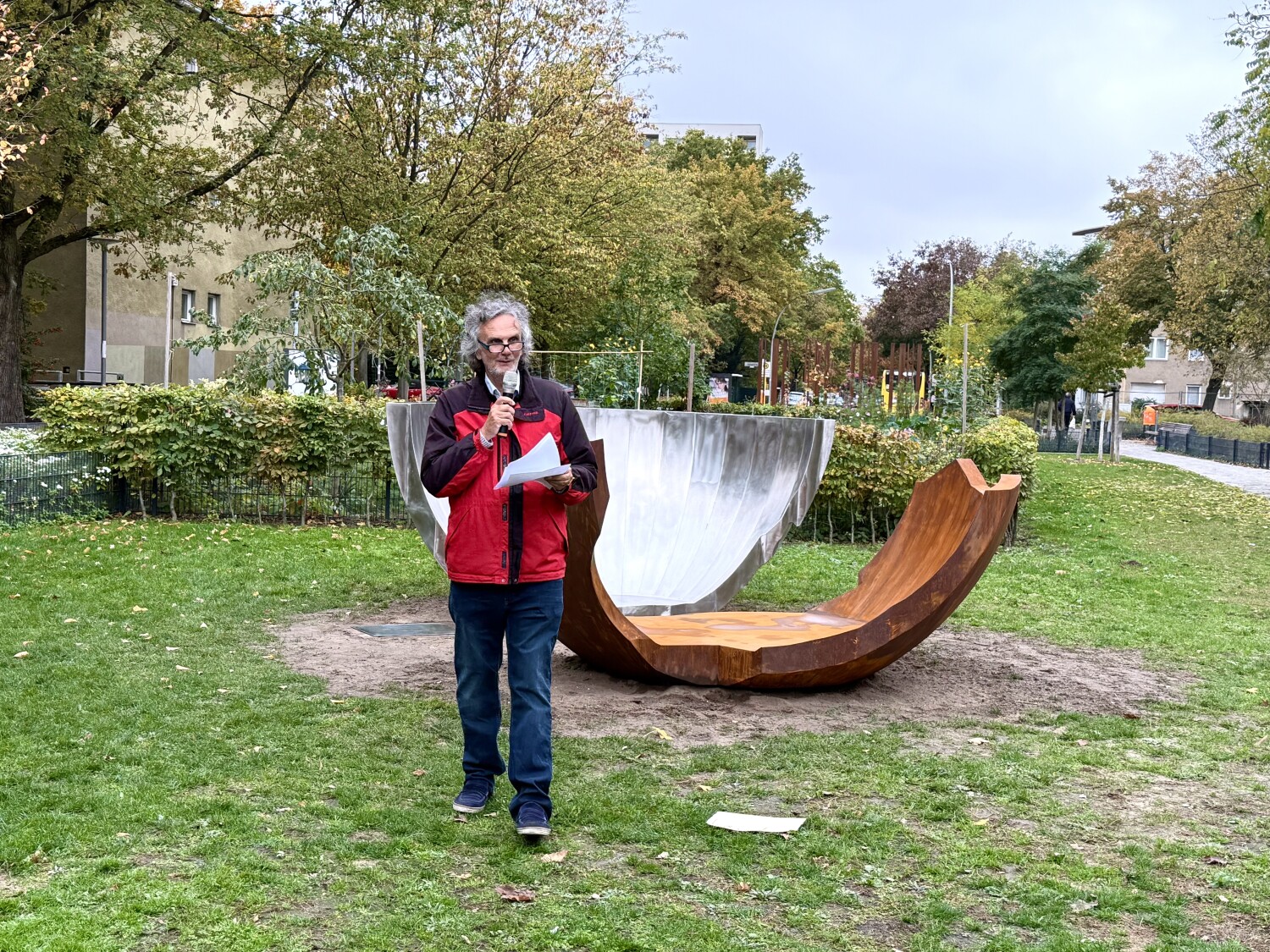 Schruoffeneger bei Kunst am Bau "Für Galina und uns"