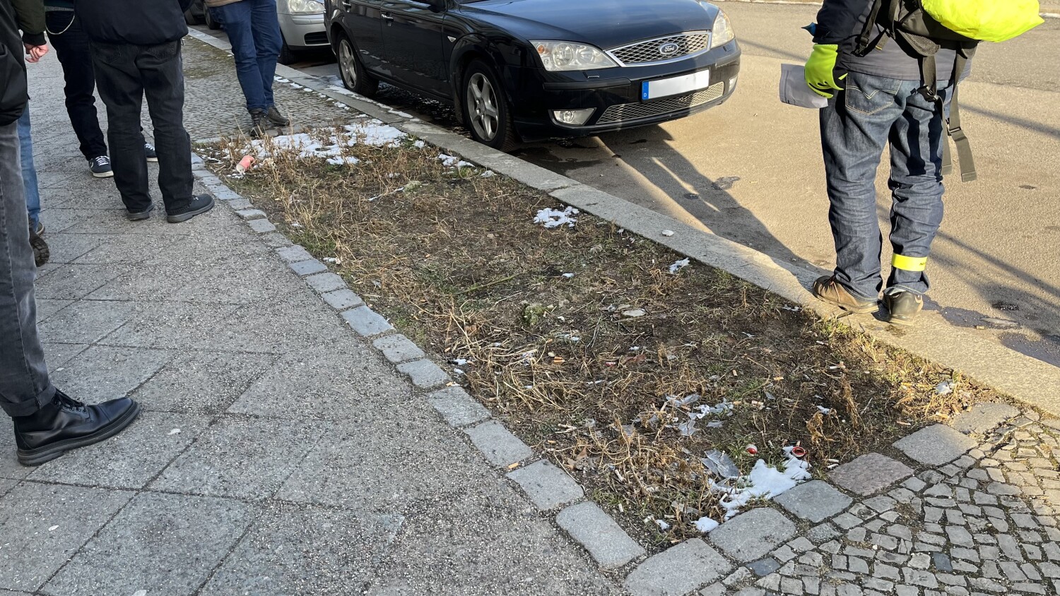 Leere Baumscheibe im Bezirk Charlottenburg-Wilmersdorf