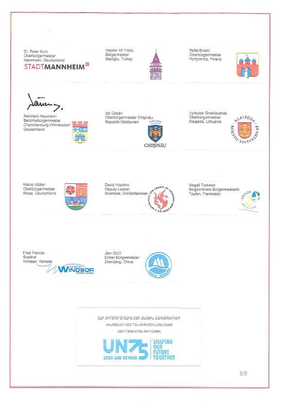 Gemeinsame politische Erklärung im Rahmen des virtuellen Bürgermeister*innengipfels in Mannheim, Seite 3