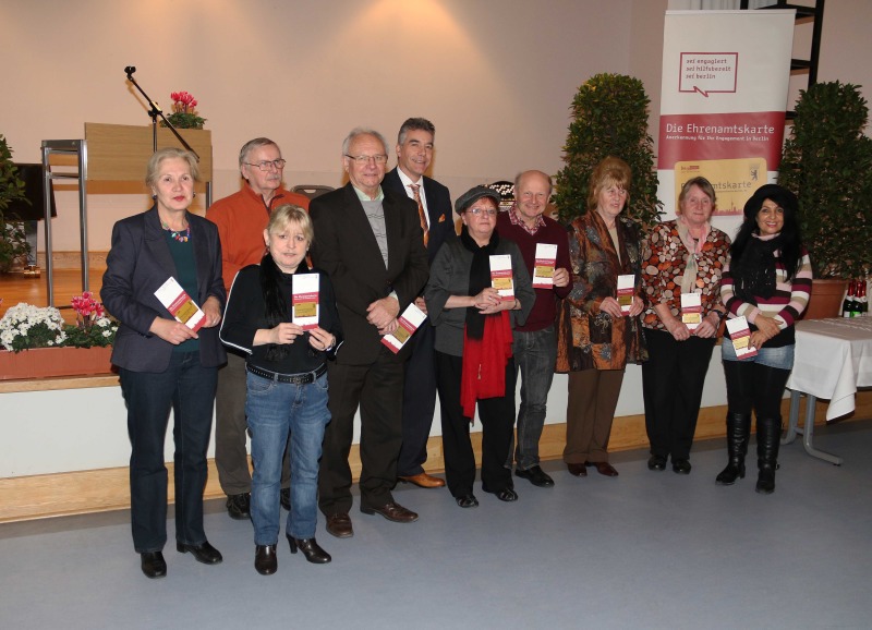 Verleihung der Ehrenamtskarte für Freiwillige aus Charlottenburg-Wilmersdorf am 30.10.2014