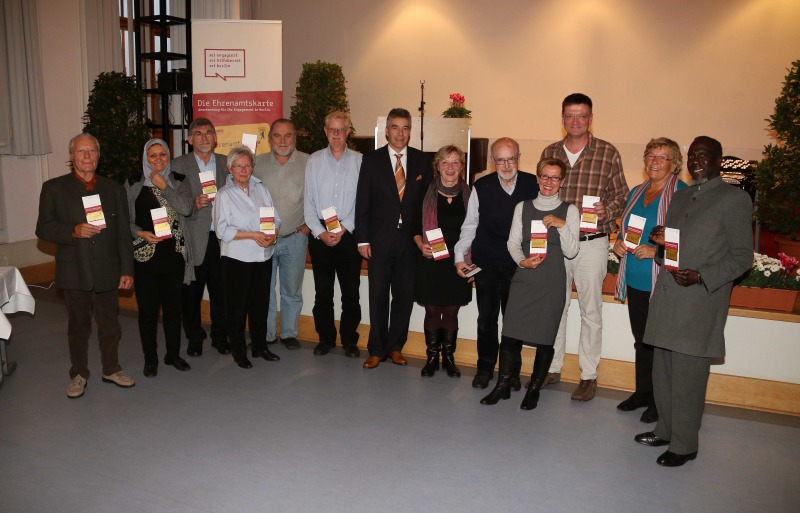 Verleihung der Ehrenamtskarte für Freiwillige aus Charlottenburg-Wilmersdorf am 30.10.2014