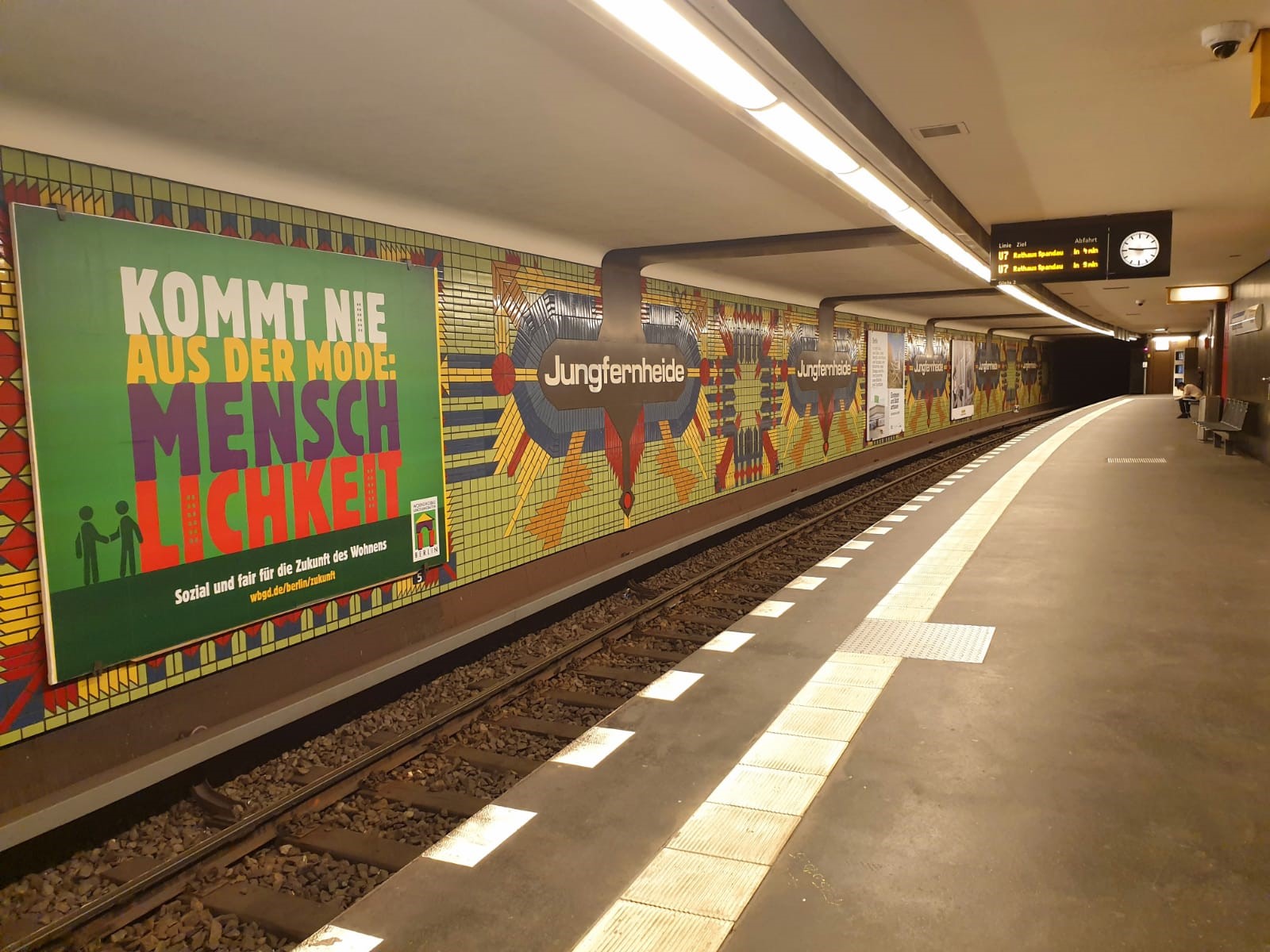 U7 Jungfernheide, Bahnsteig