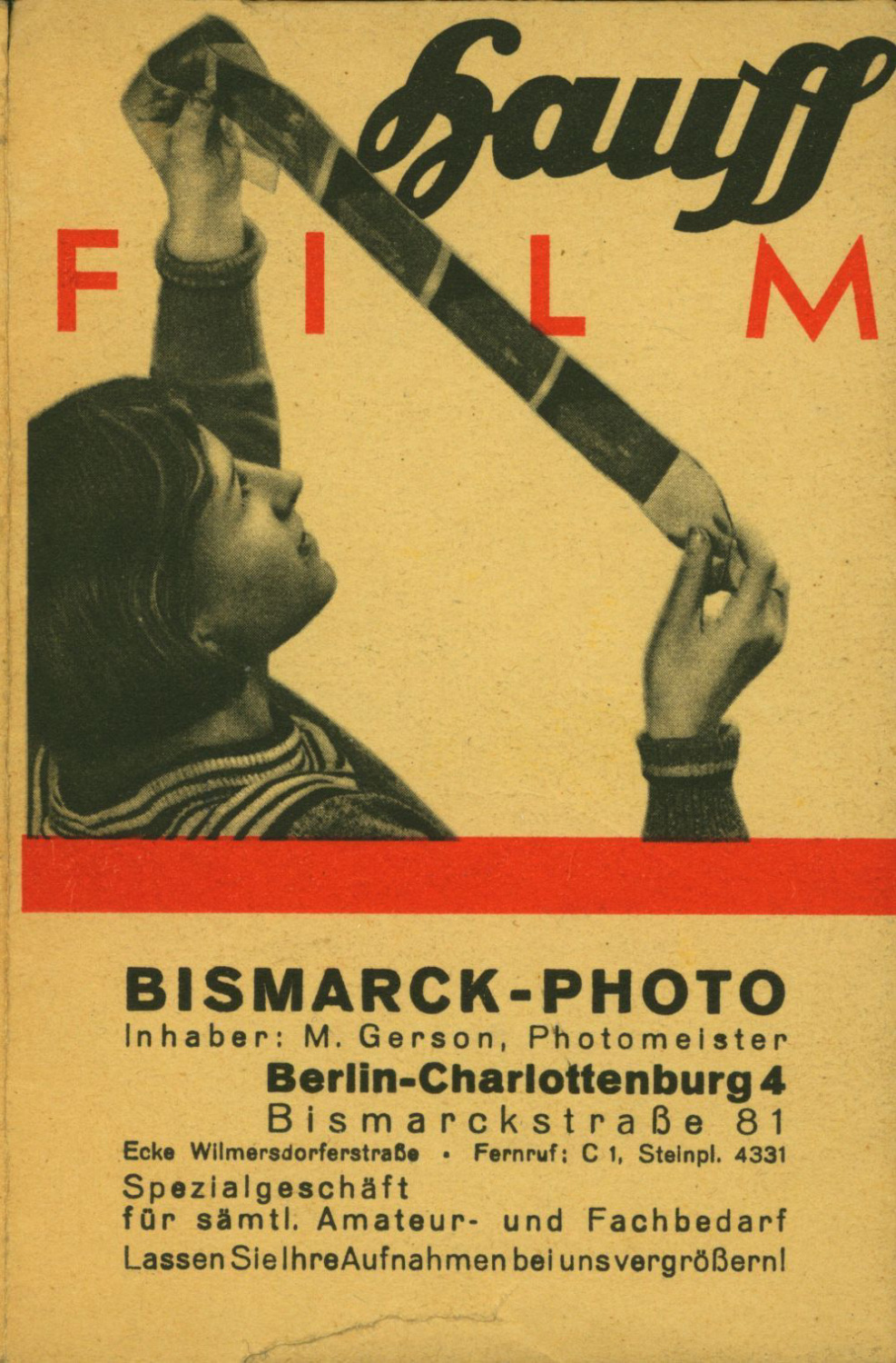 Bestellprospekt „Photo-Bismarck“, um 1926 