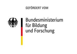 Logo mit Text gefördert vom Bundesministerium für Bildung und Forschung