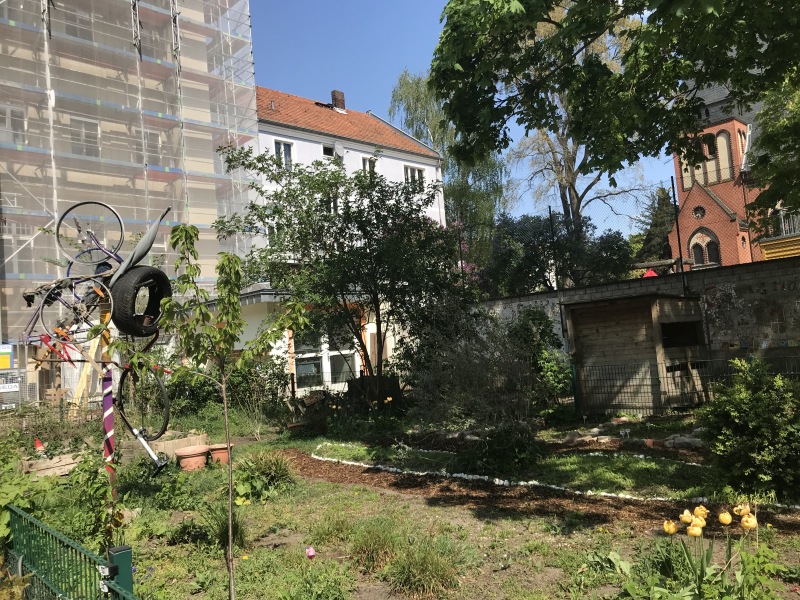 Schulgarten der Villa Comenius im Frühjahr_2020