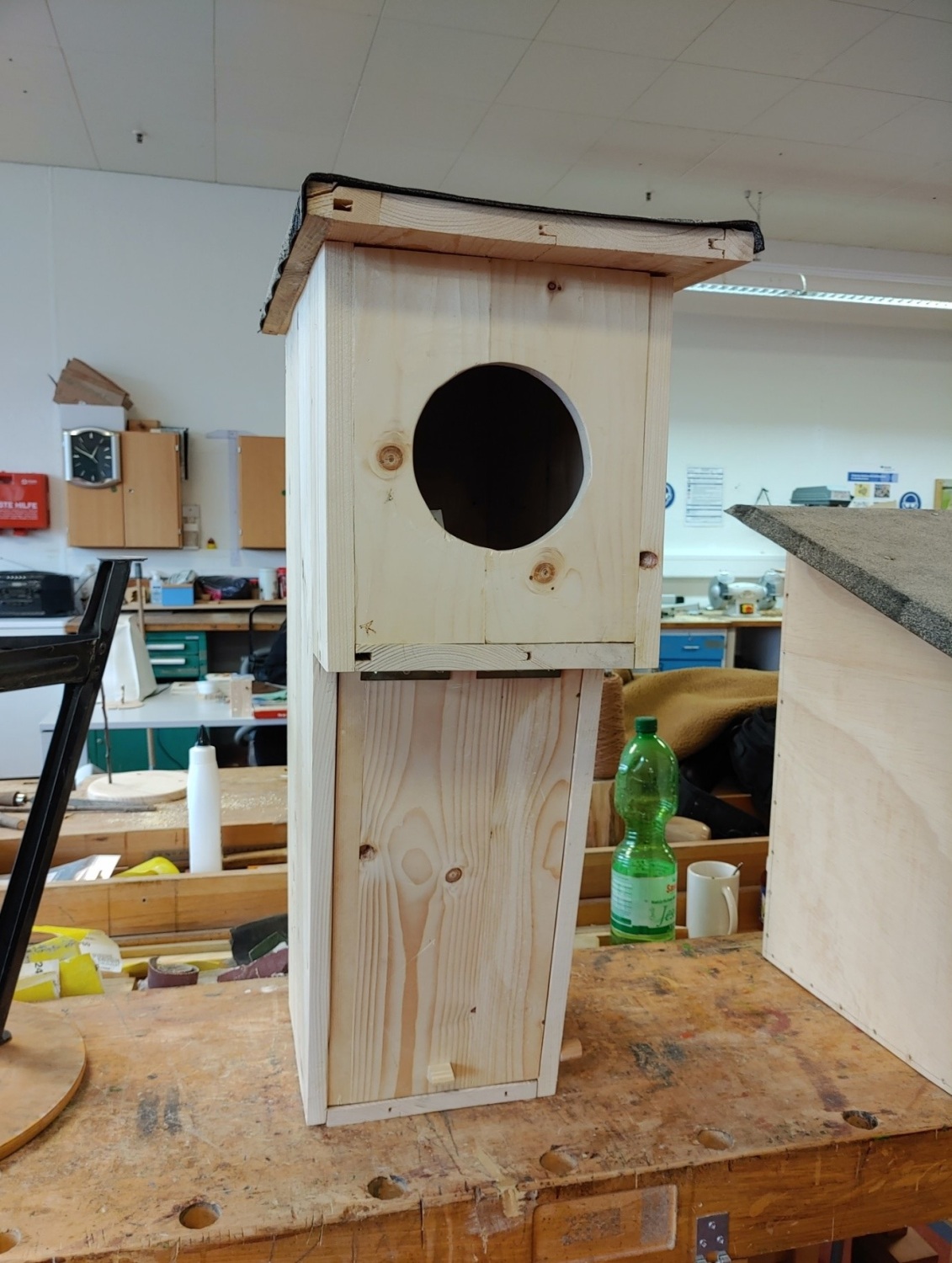 Prototyp Waldkauzkasten aus Holz