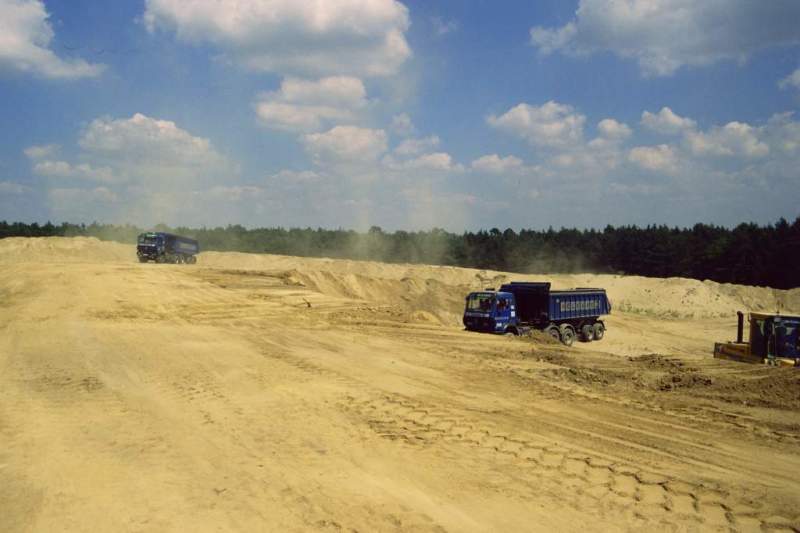 Bau der Düne (Munitionsdepot Grunewald)