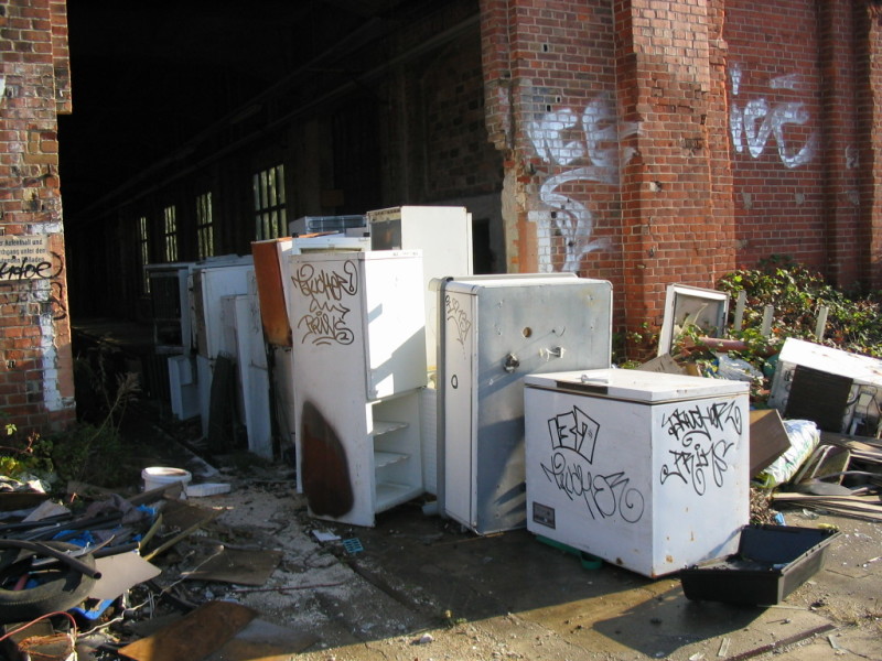 Blick aufs Bahngelände