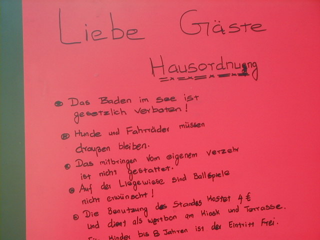Hausordnung