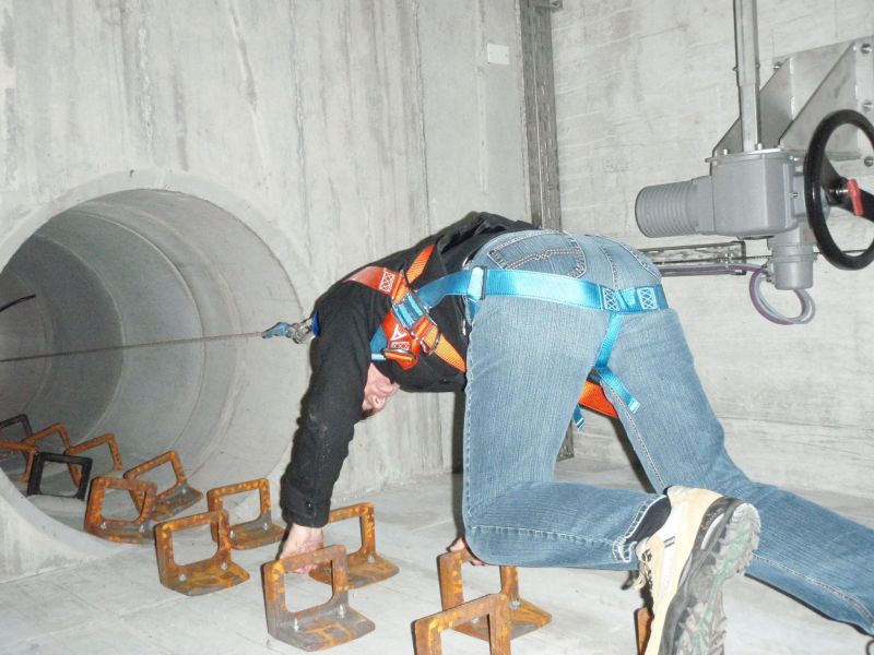 Einstieg in den Pumpenschacht