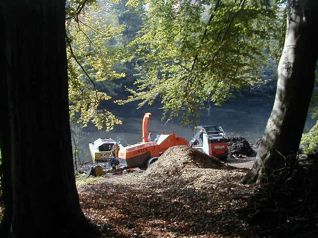 Arbeiten zur Fennseeberäumung (Oktober 2006)