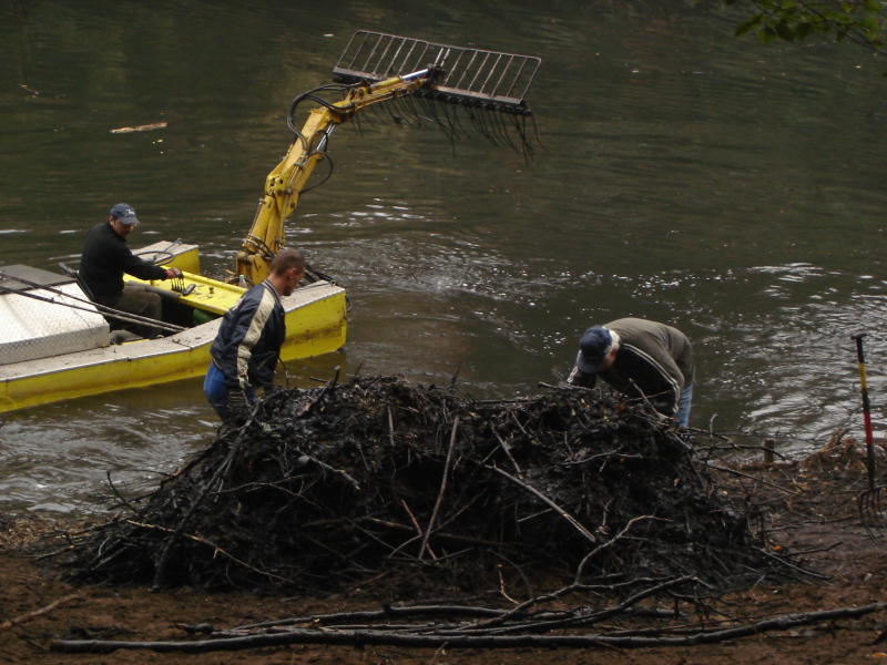 Haufwerksbildungen bei den Räumarbeiten