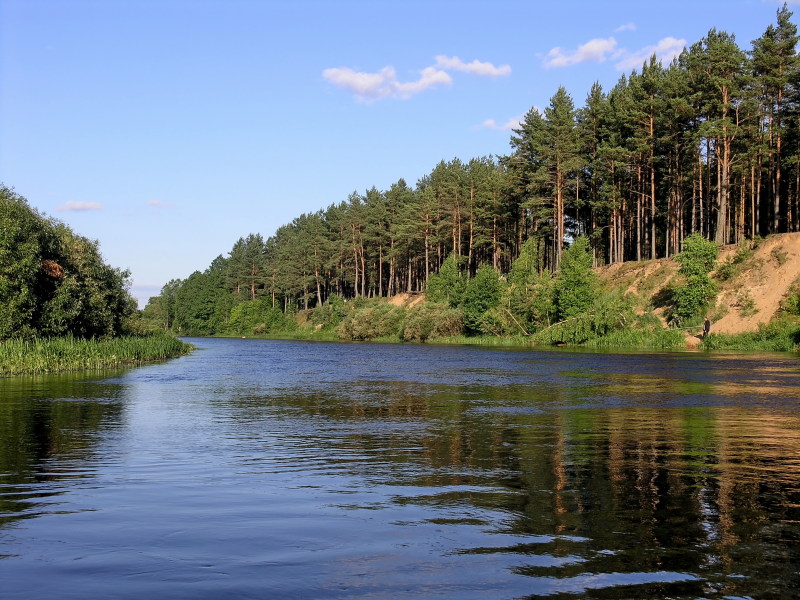 Flusslandschaft in Belarus