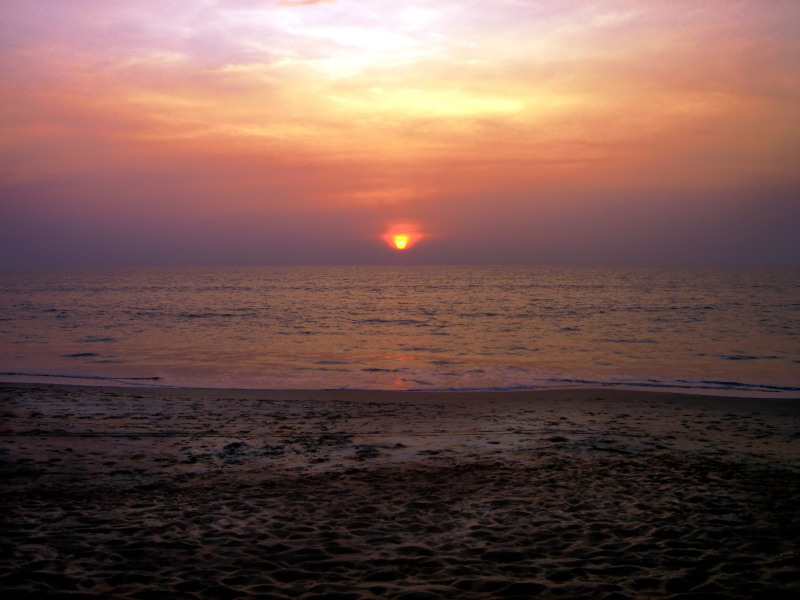 Sonnenuntergang in Indien