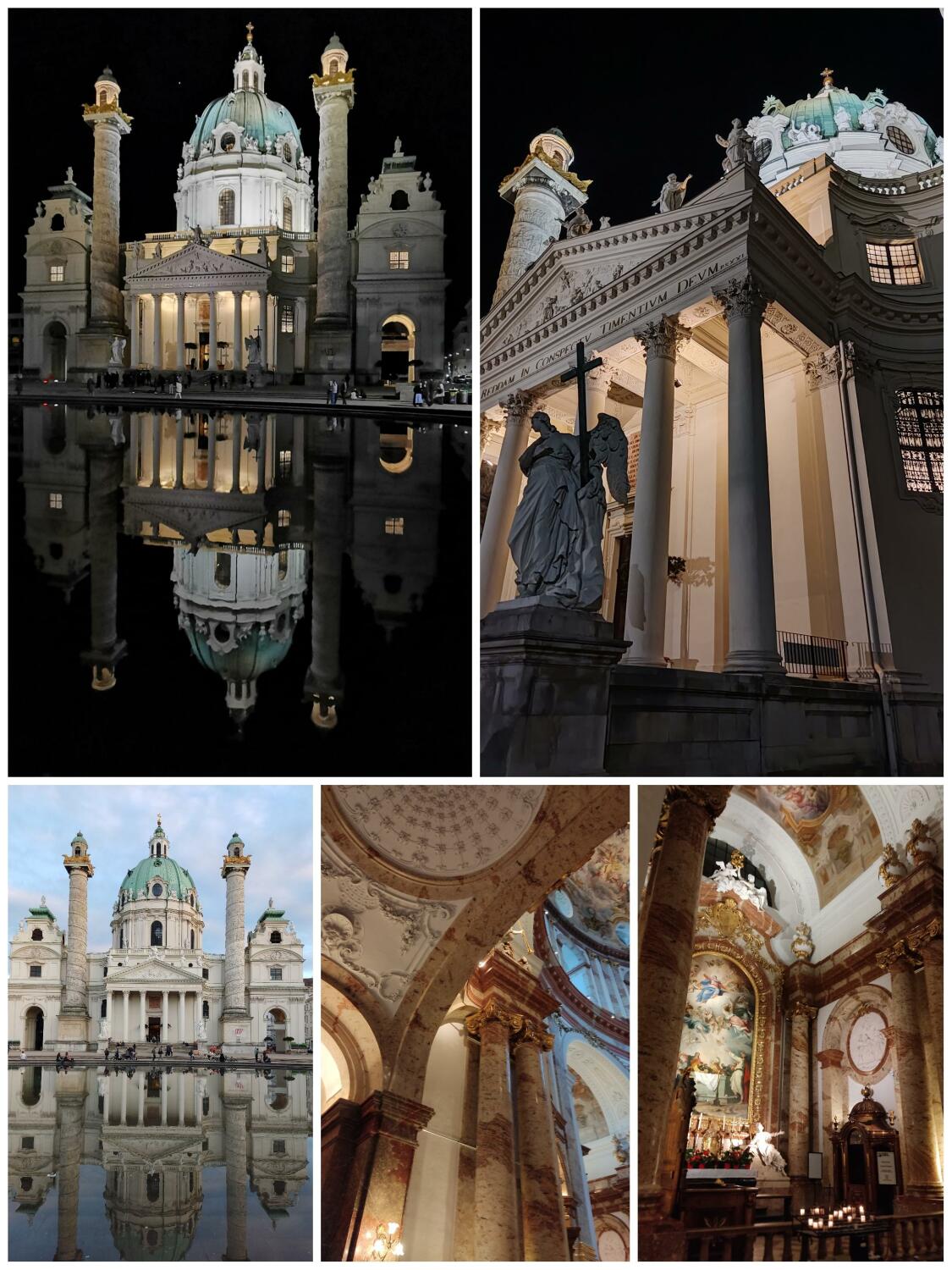 Karlskirche (Tag und Nacht)