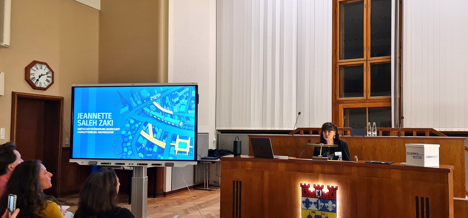 Auftaktveranstaltung Bezirkliches Stadtmarketing für drei Nahversorgungszentren, Jeannette Saleh Zaki, Wirtschaftsförderung Charlottenburg-Wilmersdorf