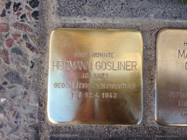 Stolpersteinverlegung März 2018