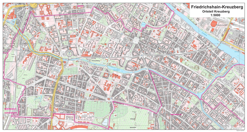 Übersicht der Ortsteilkarte Kreuzberg