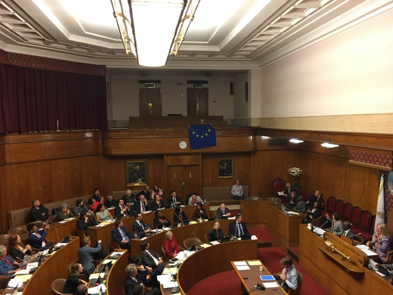 EU-Fahne Council Meeting