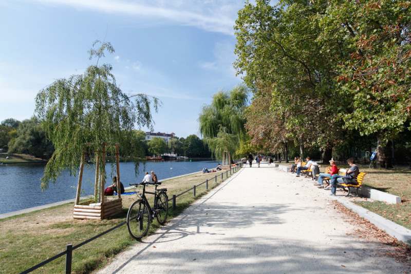 Landwehrkanal-Nordufer, 1. Bauabschnitt am Böcklerpark, 2016