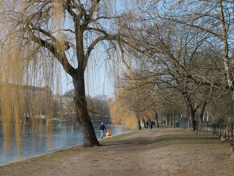 Landwehrkanal-Nordufer, 1. BA am Böcklerpark, vor dem Umbau, 2015