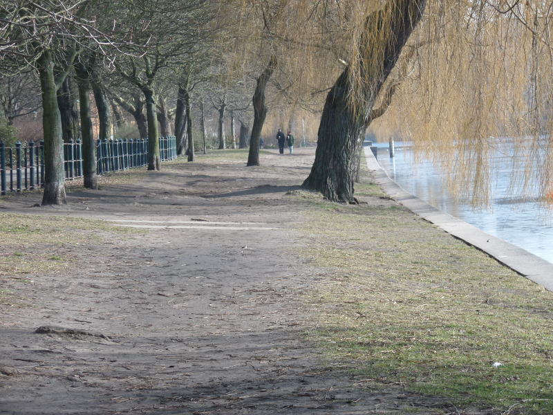 Landwehrkanal-Nordufer, 1. BA am Böcklerpark, vor dem Umbau, 2015