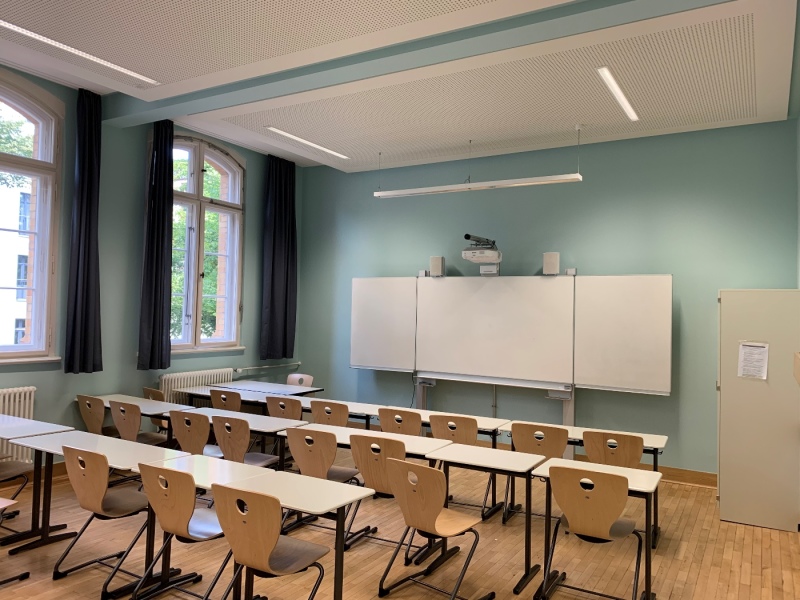 H.-Hesse-Gymnasium, sanierter Klassenraum, 21.08.2019
