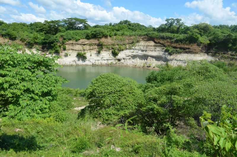 Lagune zur Wassergewinnung