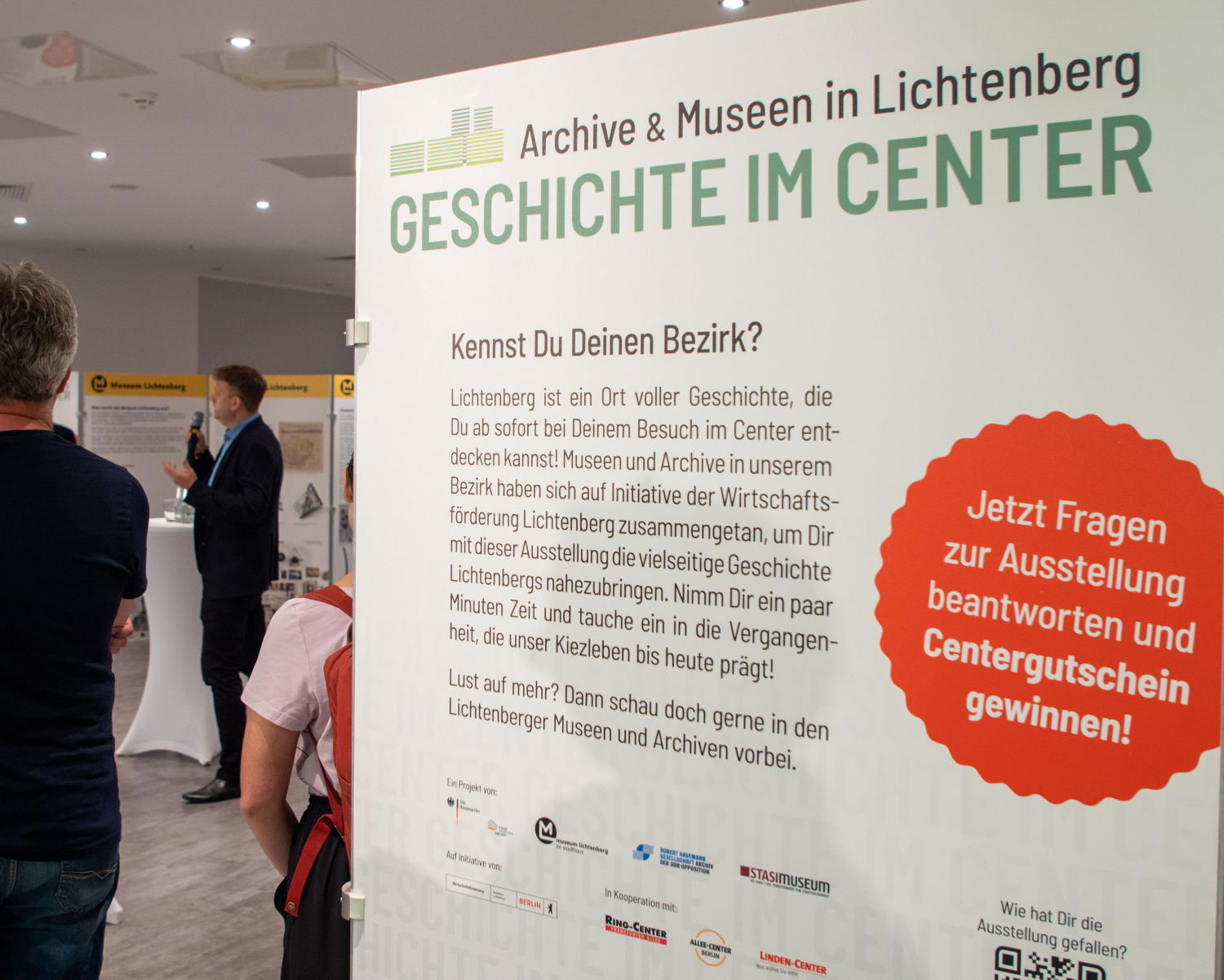 Blick auf die Galerie