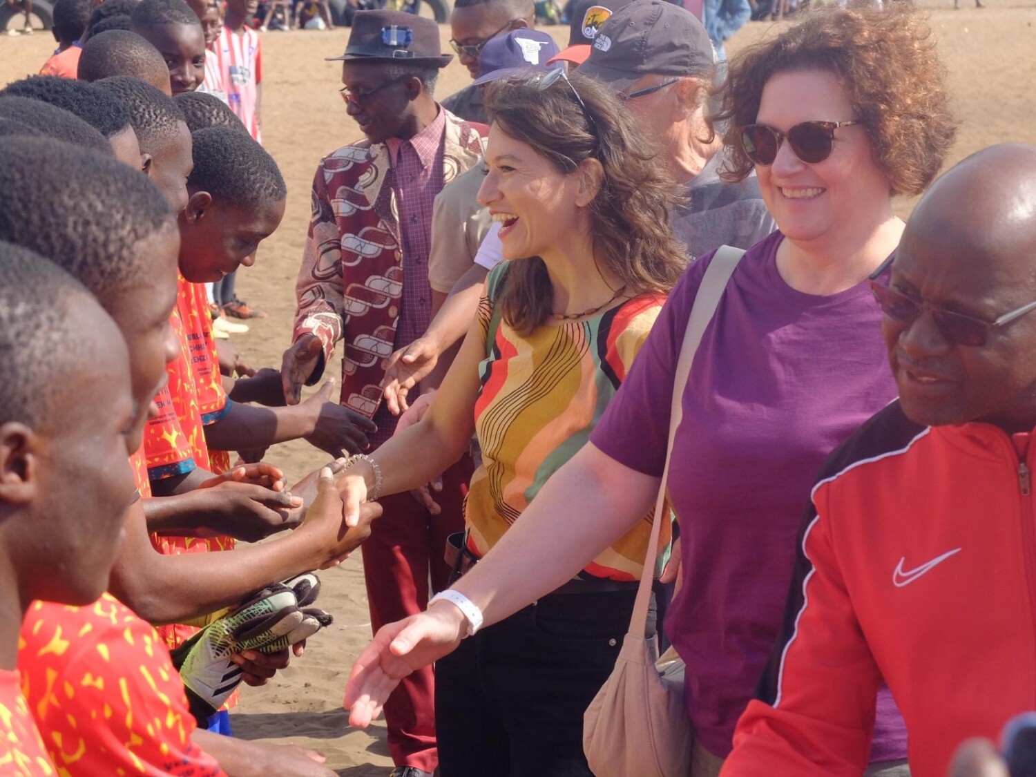 Fußballspiel in Maputo