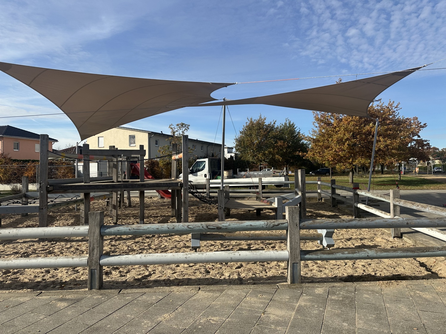 Sonnensegel im Carlsgarten