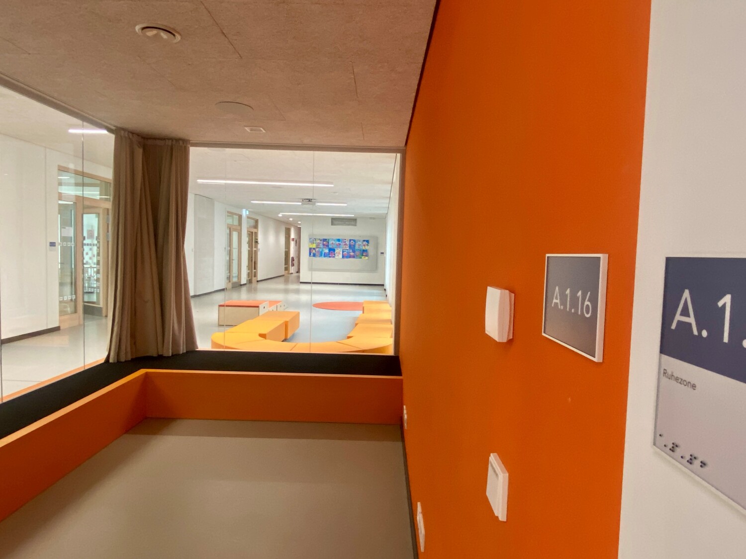 Das innere der neuen Schule in der Schleizer Straße